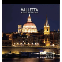 Malta euro komplekt BU 2026 – Malta müüriga ümbritsetud linnad – Valletta