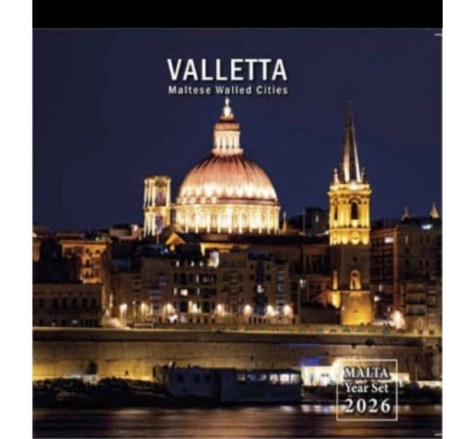 Malta euro set BU 2026 - Maltese Walled Cities - Valletta