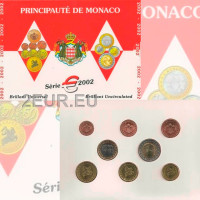 Monaco BU komplekt 2002 - Euromüntide komplekt