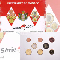 Monaco BU komplekt 2009 - Euromüntide komplekt