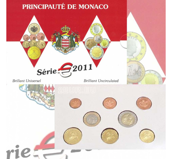 Monaco BU set 2011 - Euro coin set