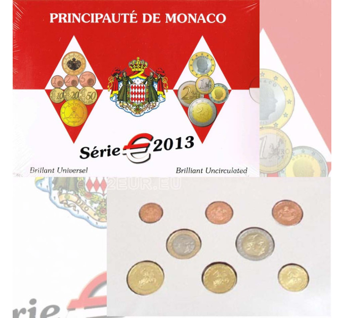 Monaco BU set 2013 - Euro coin set