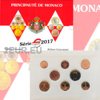 Monaco BU komplekt 2017 - Euromüntide komplekt