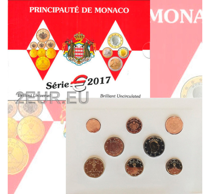 Monaco BU set 2017 - Euro coin set