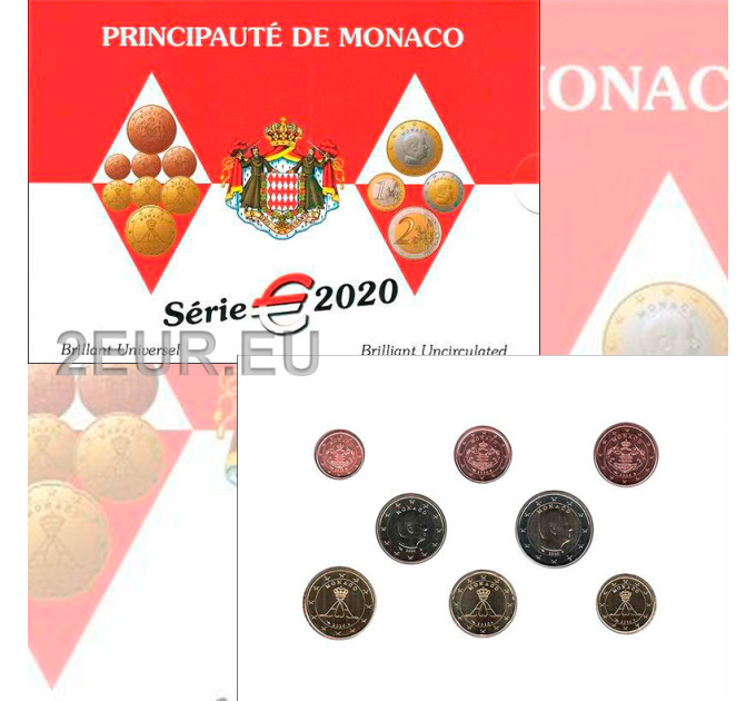 Monaco BU set 2020 - Euro coin set