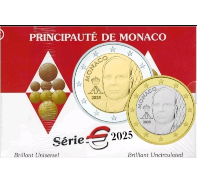 Monaco BU set 2025 - Euro coin set