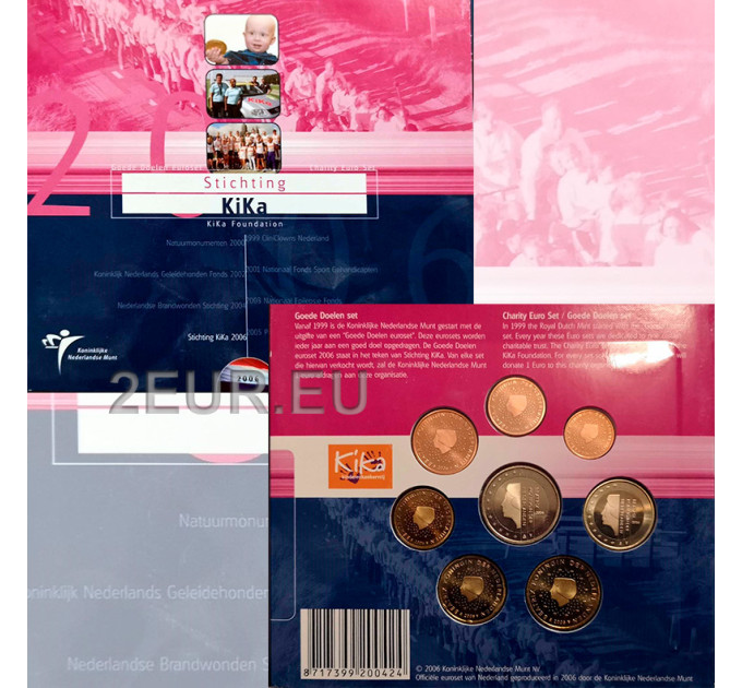 Netherlands Euro set BU 2006 - Children's Cancer Screening