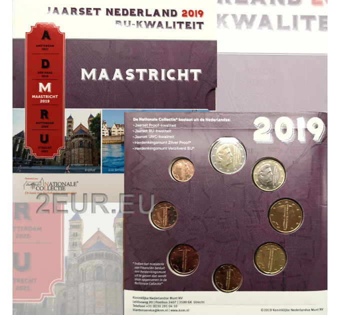 Netherlands Euro set BU 2019 - Maastricht