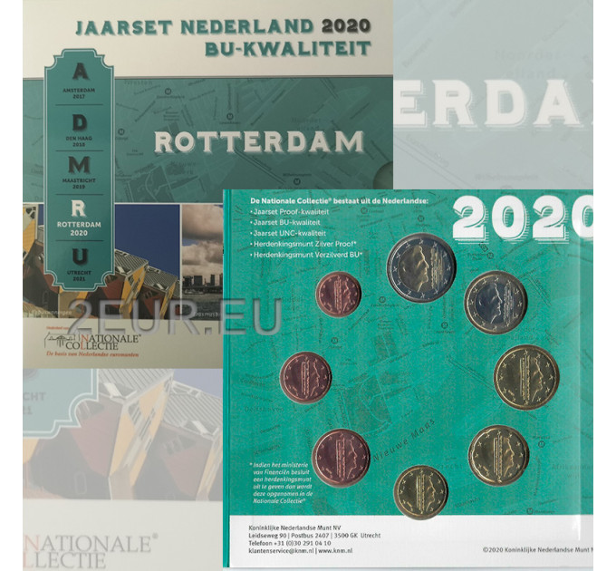 Netherlands Euro set BU 2020 - Rotterdam