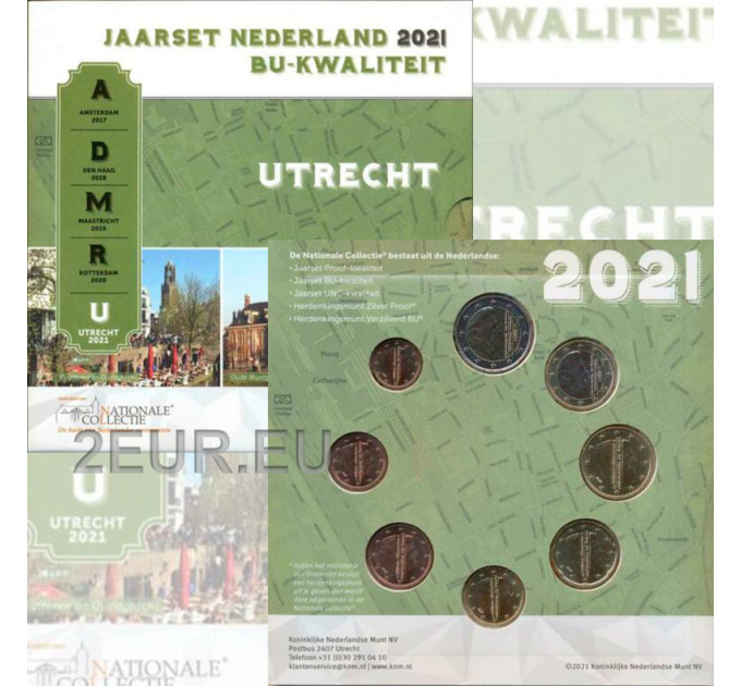 Netherlands Euro set BU 2021 - Utrecht