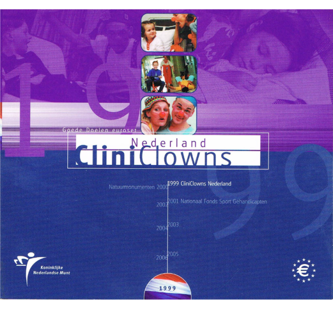 Netherlands Euro set BU 1999 - Clinic Clowns