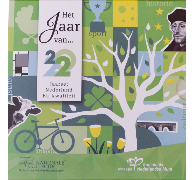 Netherlands Euro set BU 2022 - Elements - Earth