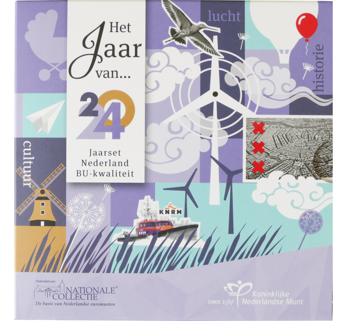 Netherlands Euro set BU 2024 - Elements - Air
