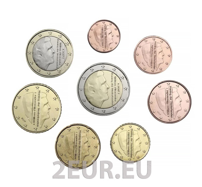 Netherlands Euro coin set UNC 2017
