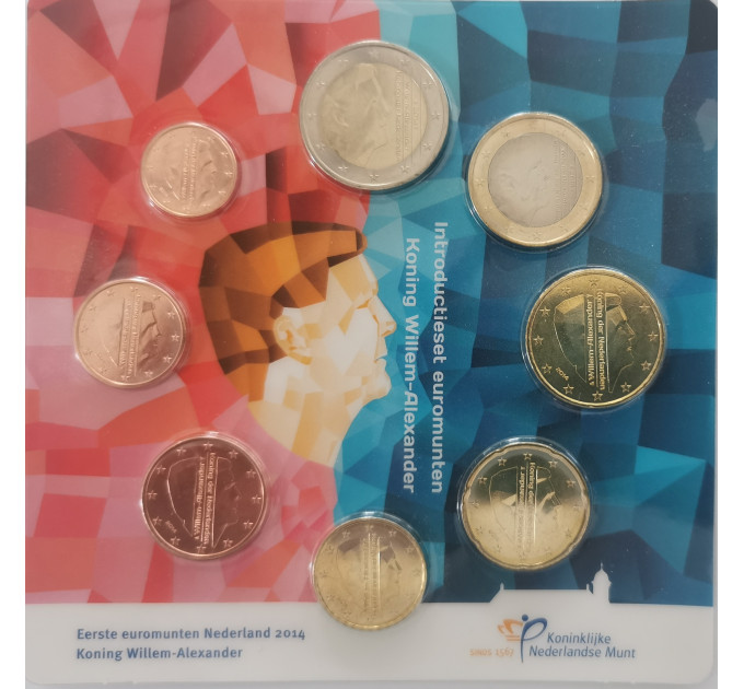 Netherlands Euro coin set UNC 2014