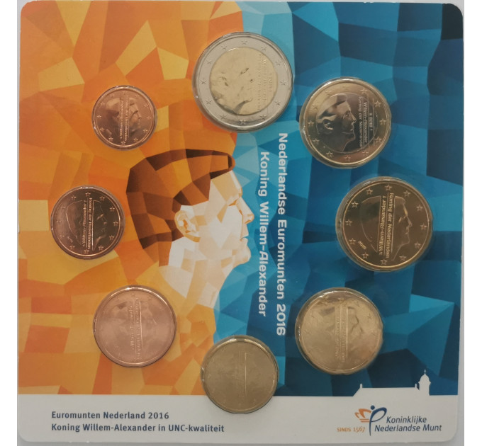 Netherlands Euro coin set UNC 2016