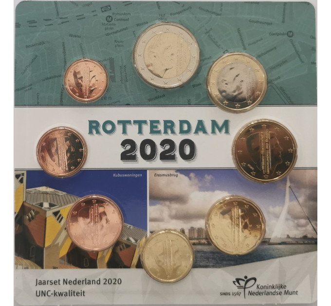 Netherlands Euro coin set UNC 2020