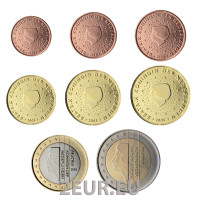Netherlands Euro coin set UNC 2005