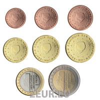 Holland Euromüntide komplekt UNC 2006