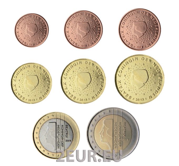 Netherlands Euro coin set UNC 2013