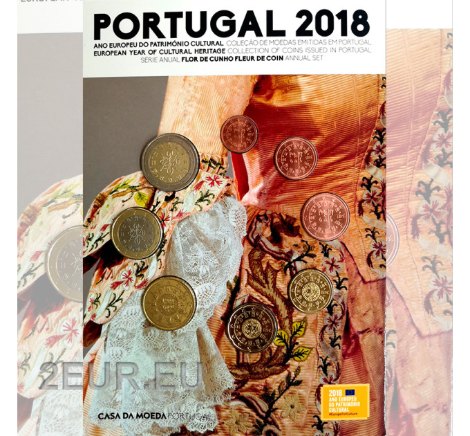 Portugal 2018 - Euro set FDC
