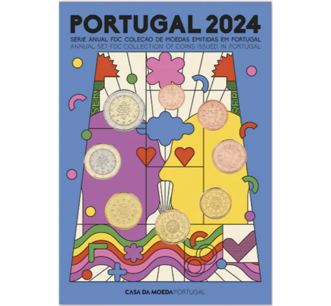 Portugal Euro set FDC 2024