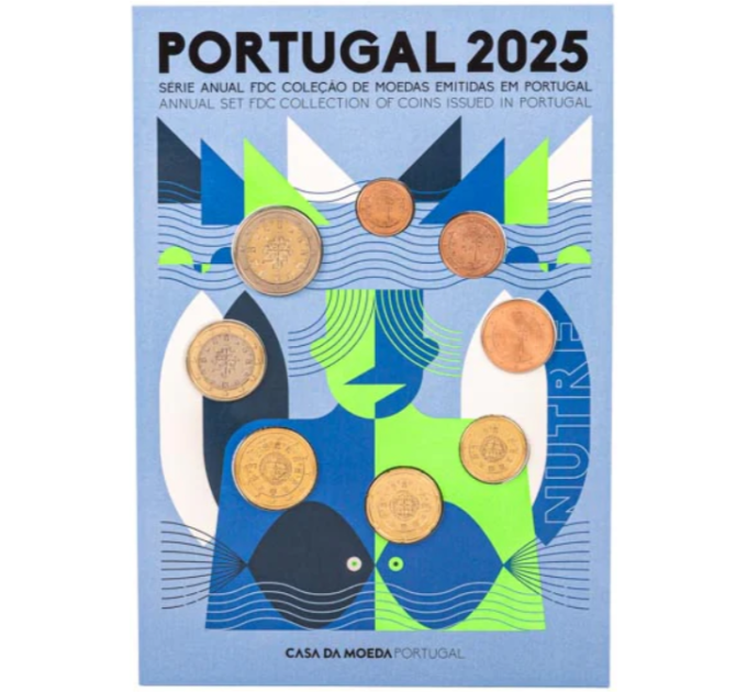 Portugal Euro set FDC 2025