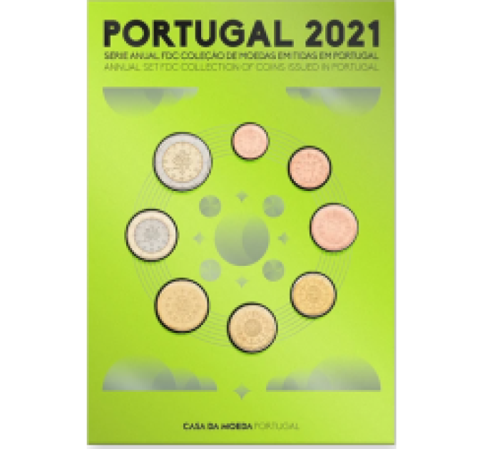 Portugal 2021 - Euro set FDC