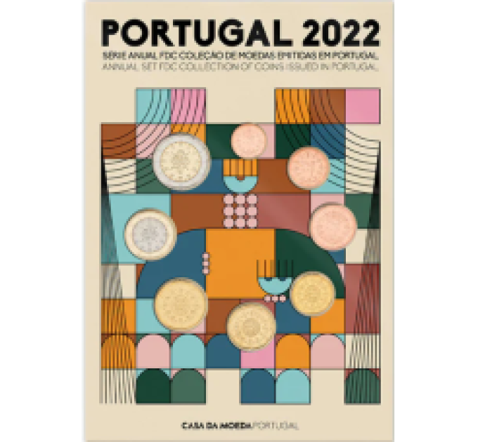 Portugal 2022 - Euro set FDC