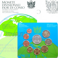 San Marino Euro komplekt BU + 5 euro hõbemünt 2008
