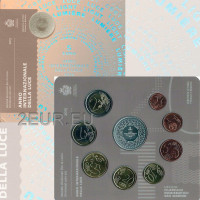 San Marino Euro komplekt BU + 5 euro hõbemünt 2015