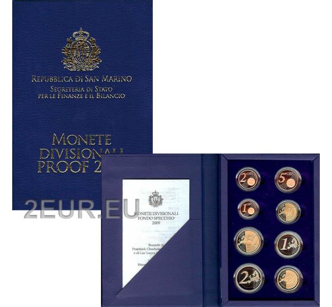 San Marino Euro set proof 2009