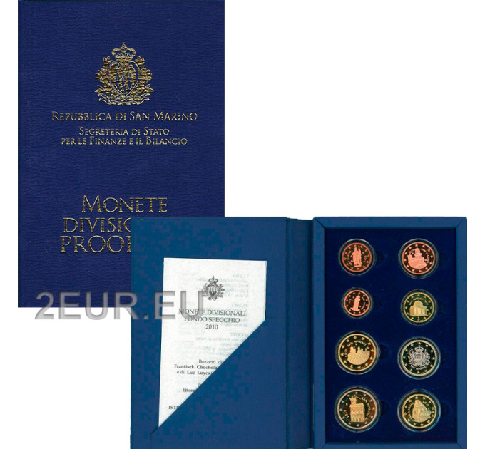 San Marino Euro set proof 2010