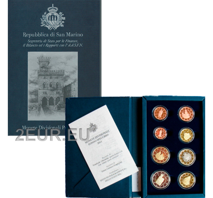 San Marino Euro set proof 2011