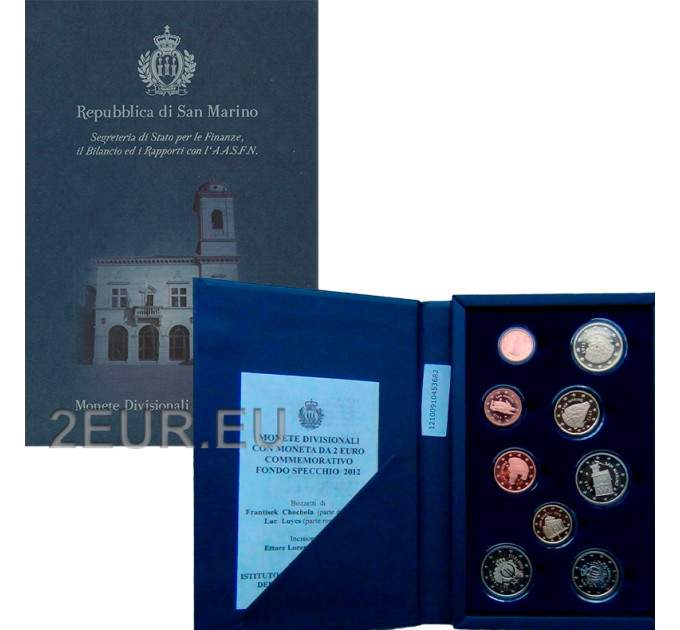 San Marino Euro set proof 2012