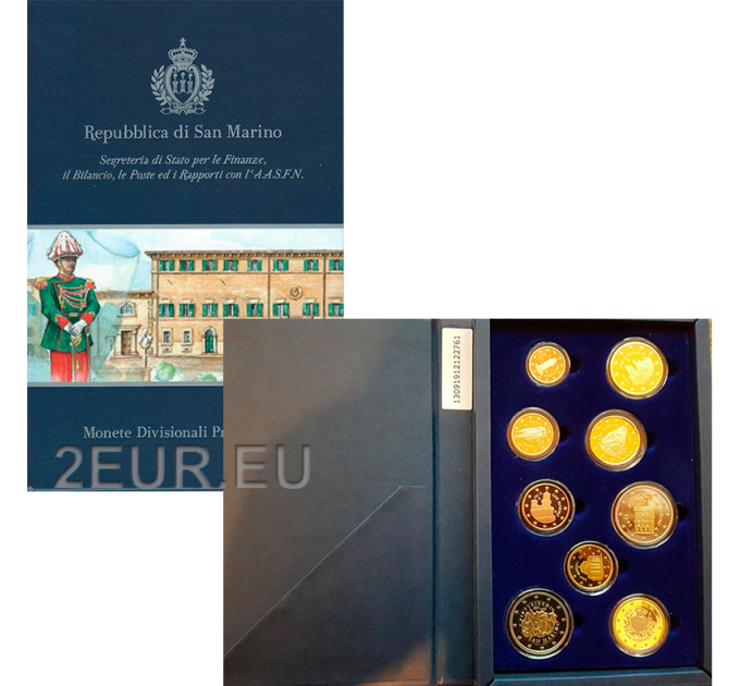 San Marino Euro set proof 2013