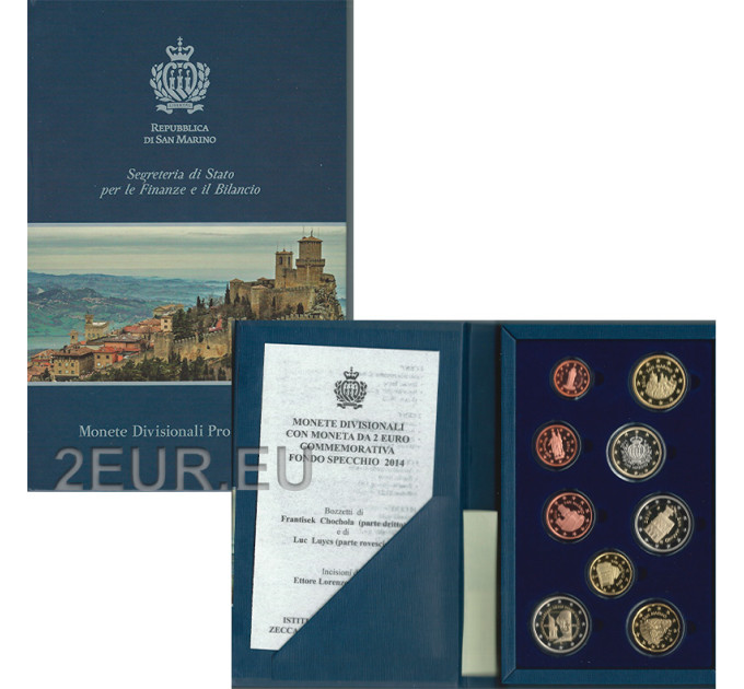 San Marino Euro set proof 2014