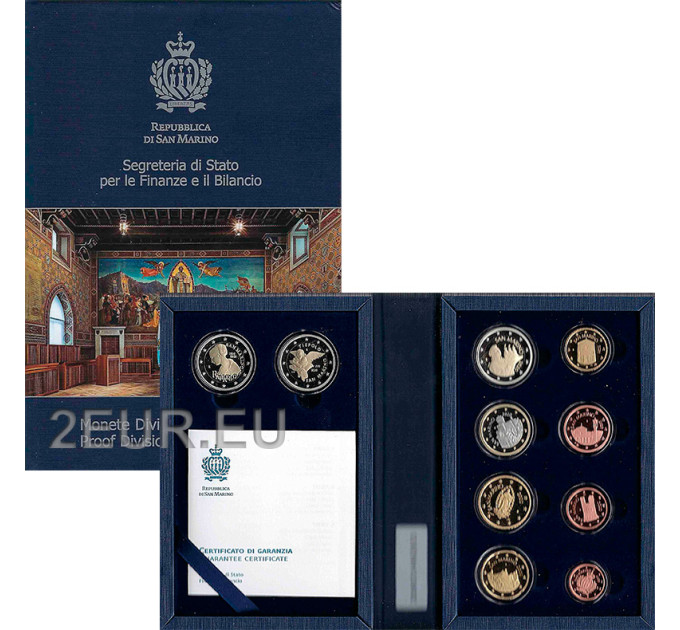 San Marino Euro set proof 2020