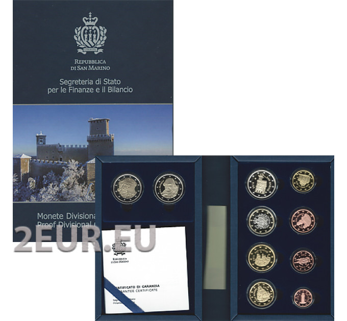 San Marino Euro set proof 2016