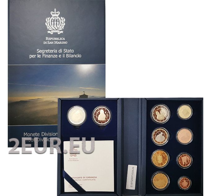 San Marino Euro set proof 2021