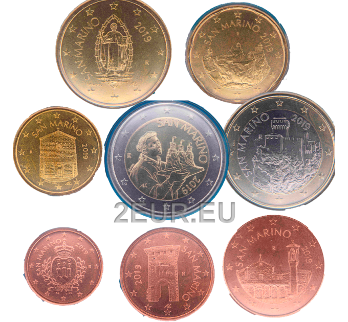 San Marino Euro set UNC MIX 2017 - 2020