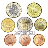 San Marino Euro komplekt UNC 2009