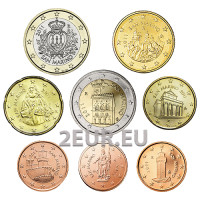San Marino Euro komplekt UNC 2011