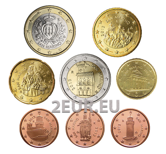 San Marino Euro set UNC 2013