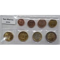 San Marino Euro komplekt UNC 2021