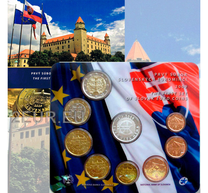 Slovakia Euro coin set BU 2009