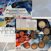 Slovakkia Euromüntide komplekt BU 2018 - XXIII taliolümpiamängud Pyeongchangis