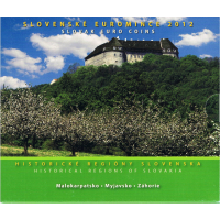 Slovakkia Euromüntide komplekt BU 2012 - Slovakkia ajaloolised piirkonnad - Malokarpatsko, Myjavsko, Zahorie