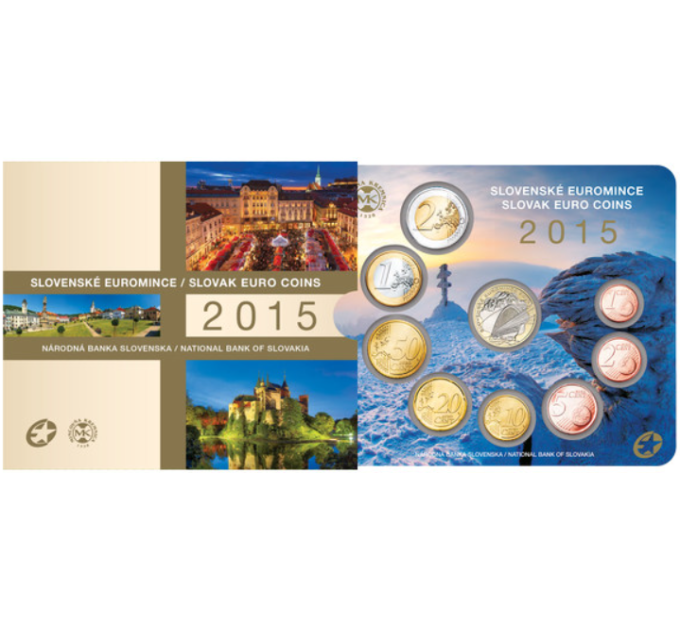 Slovakia Euro coin set BU 2015 - Slovak Euro Coins 2015
