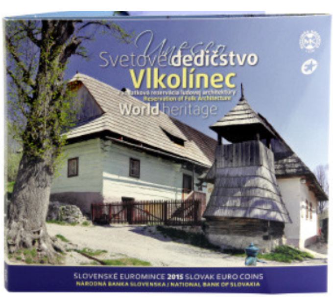 Slovakia Euro coin set BU 2015 - UNESCO in Slovakia - Vlkolínec